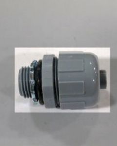 CONNECTOR,CND,3/8 STR NM LIQTITE,HEYCO #8401 W/NYLON NUT